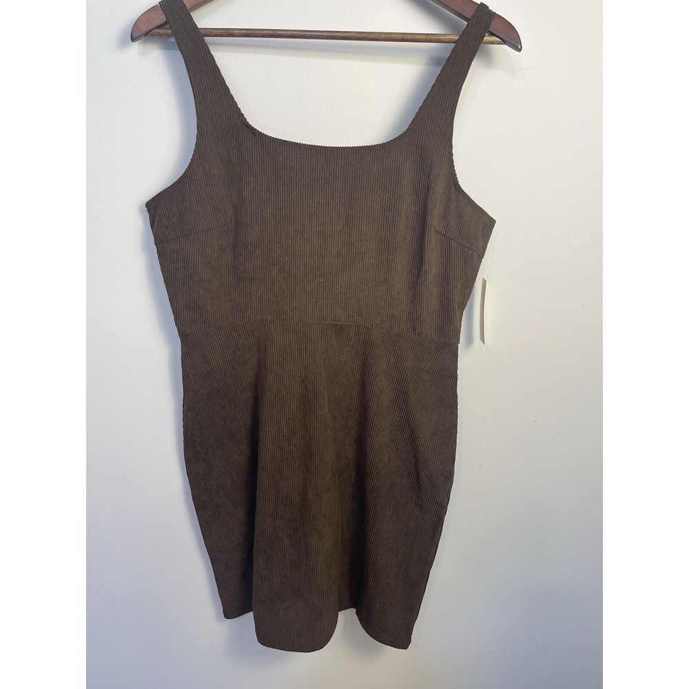 Riley And James Corduroy Jumper Dress XL Brown